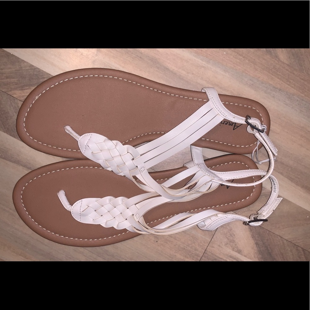 White sandals - never worn